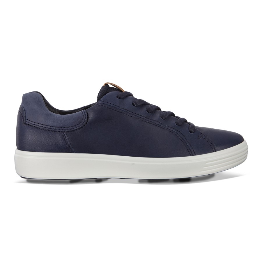 Soft 7 Men Contrast Heel Sneakers Marine-Navy Ecco Ireland