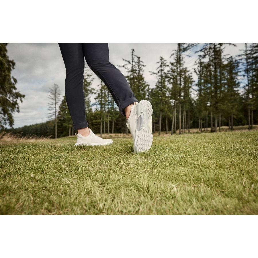 White-Silver Grey Ecco Women Golf Biom H4 Gtx Shoes Ireland