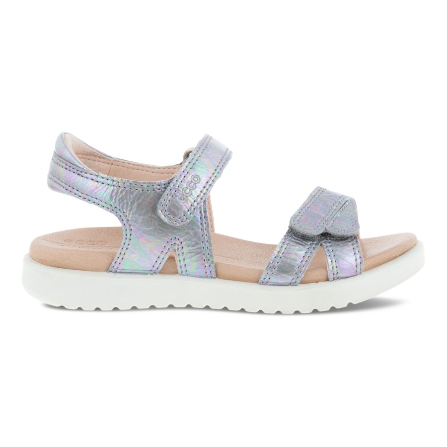 Flora Kids Sandal Silver Iridescent Ecco Ireland