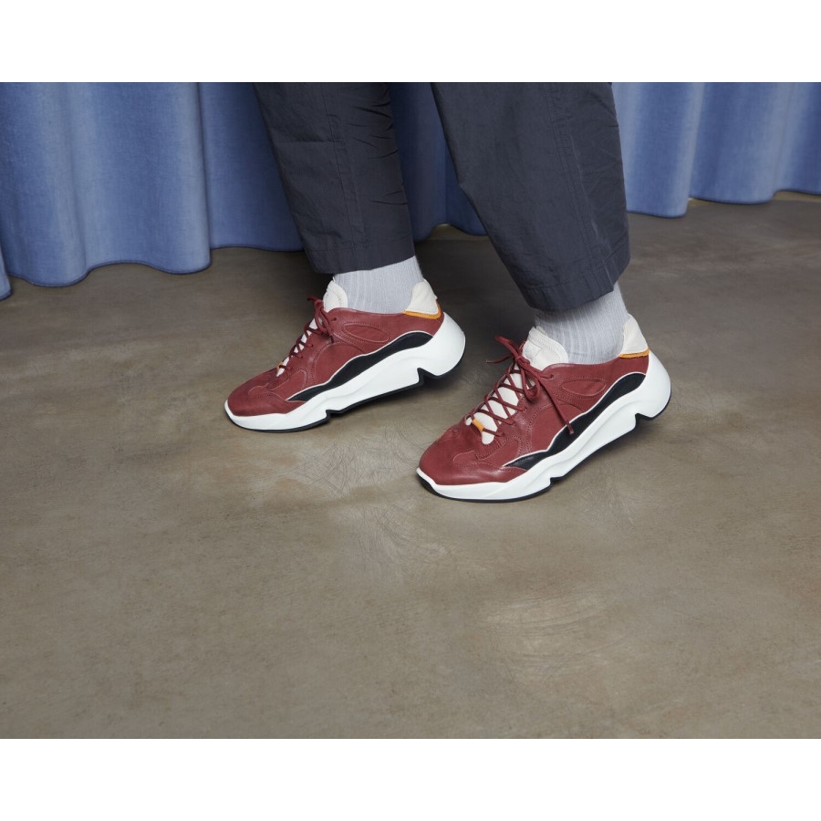 Andorra-Black-Gravel Men Chunky Sneaker With Colour Pops Ecco Ireland